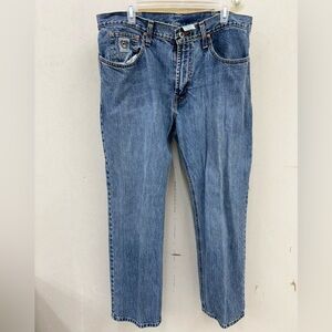 Classic Blue Denim Jeans white label MB92834 36X30 (measures 38X30)